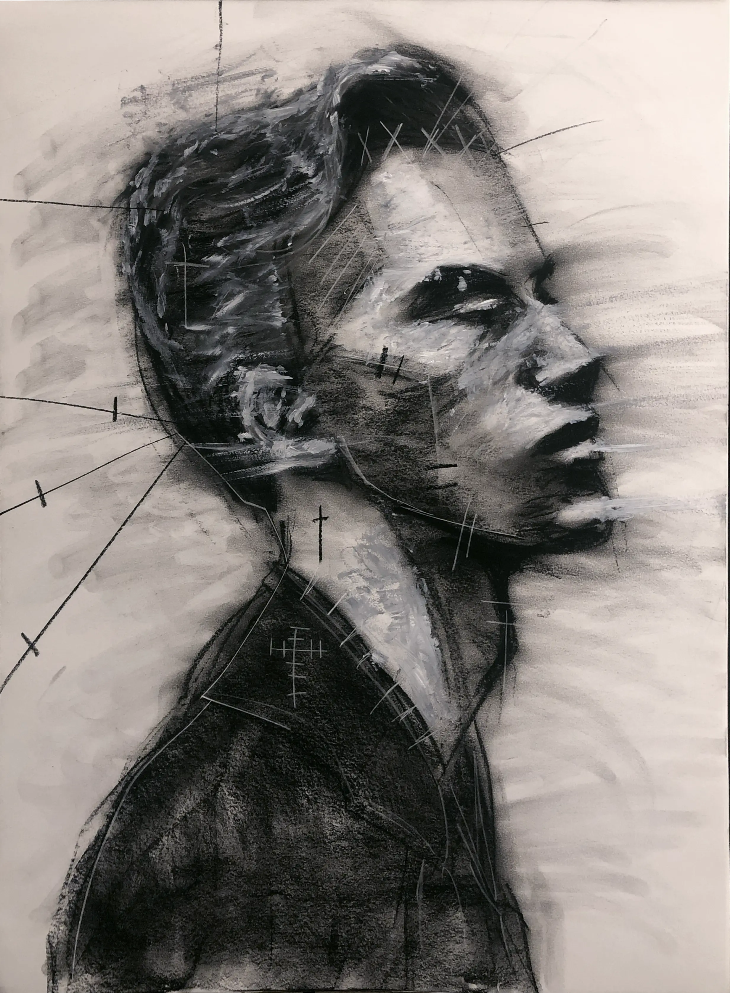 Mixed media portrait 1