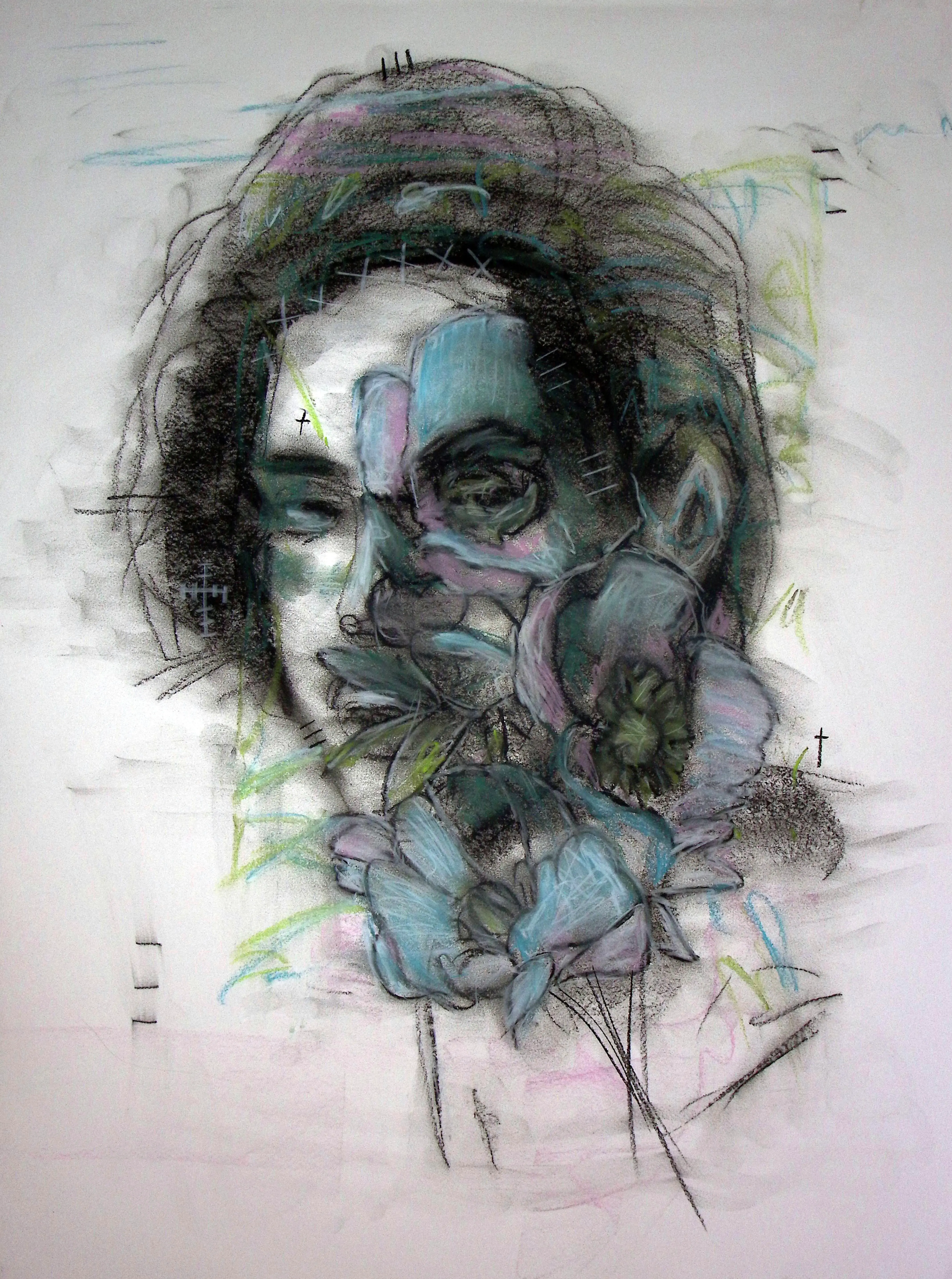 Mixed media portrait 12