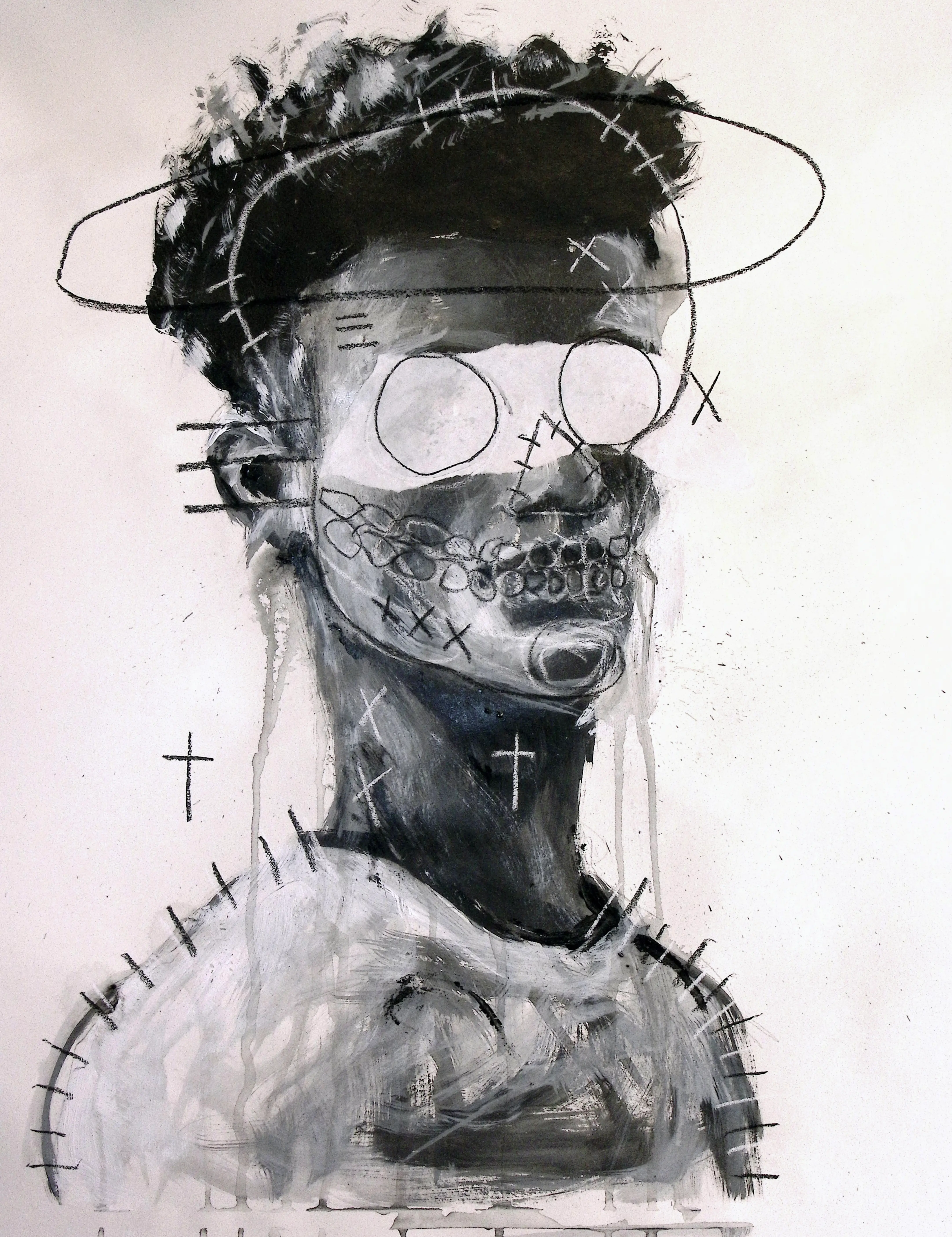 Mixed media portrait 5