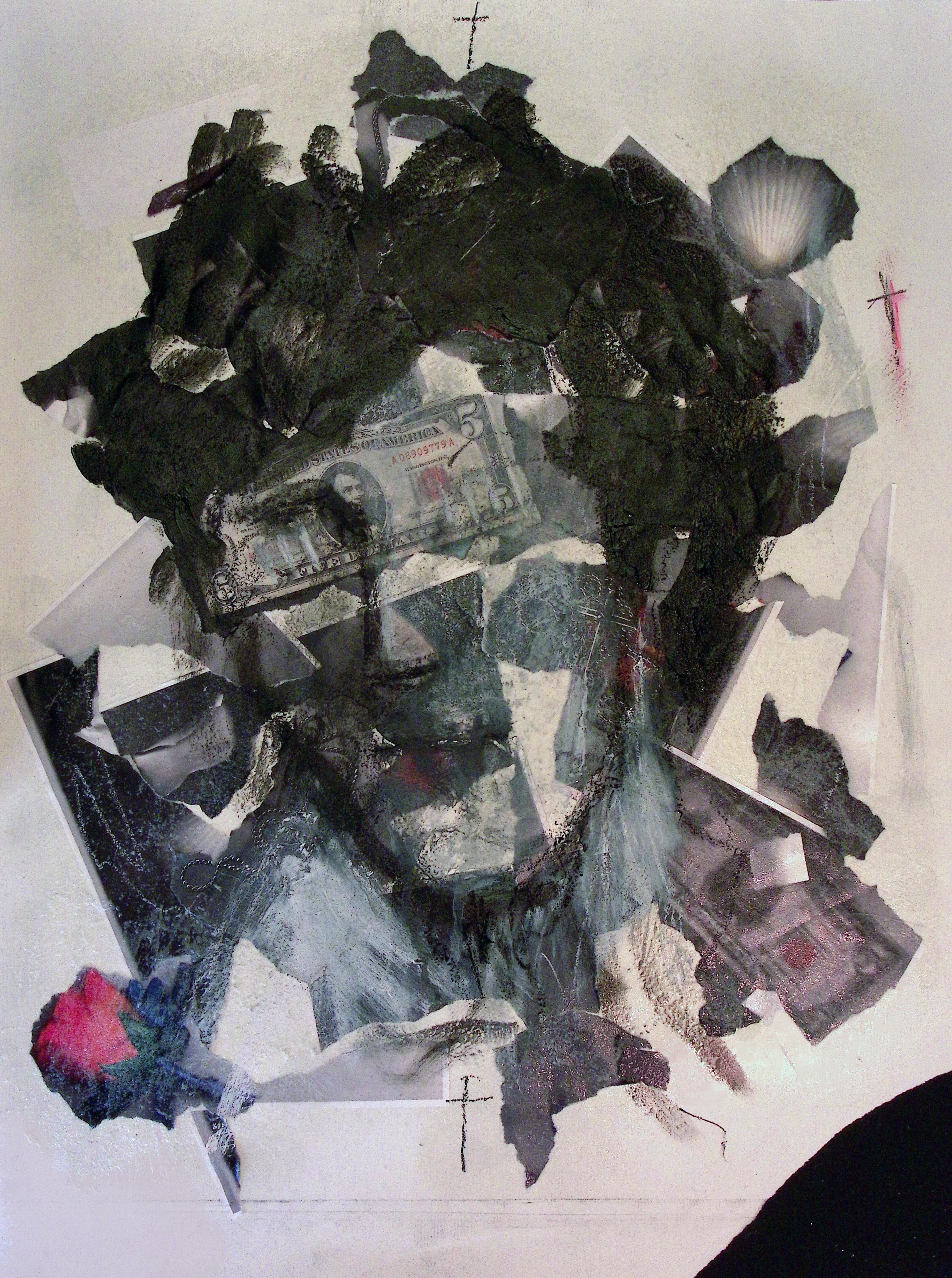 Mixed media portrait 9