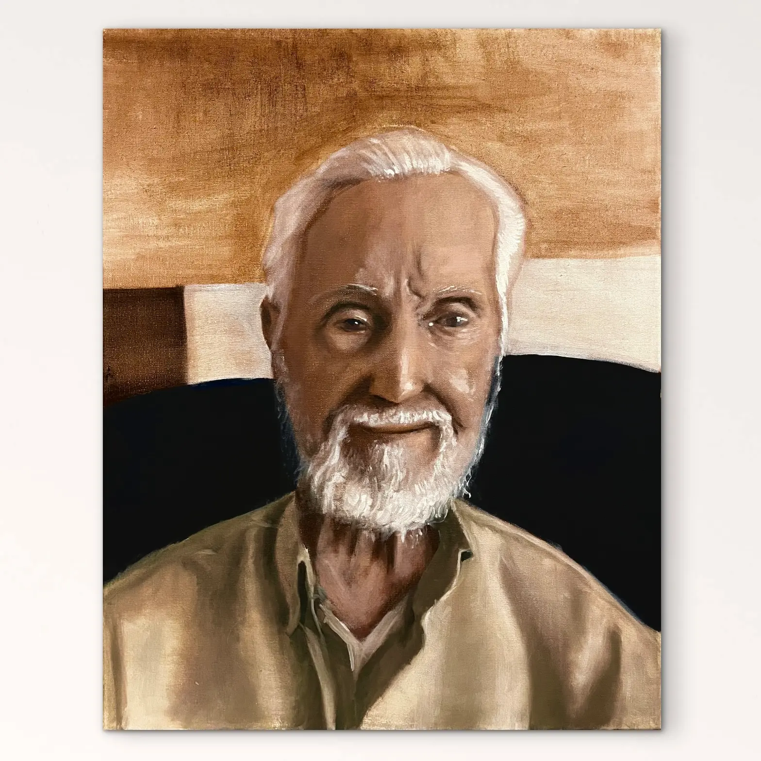 Grandparent portrait study painting.