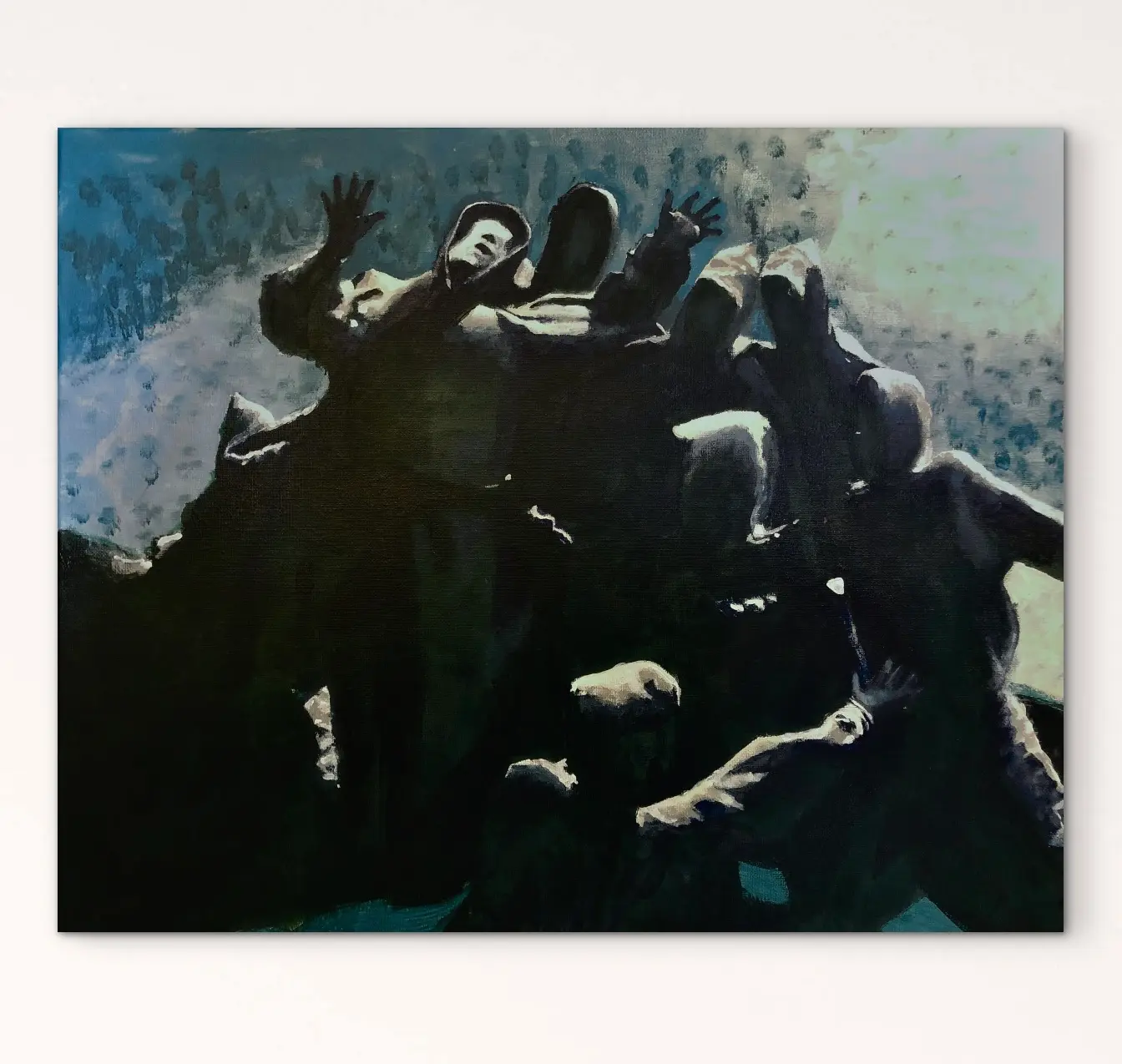Heaven and Hell study painting.