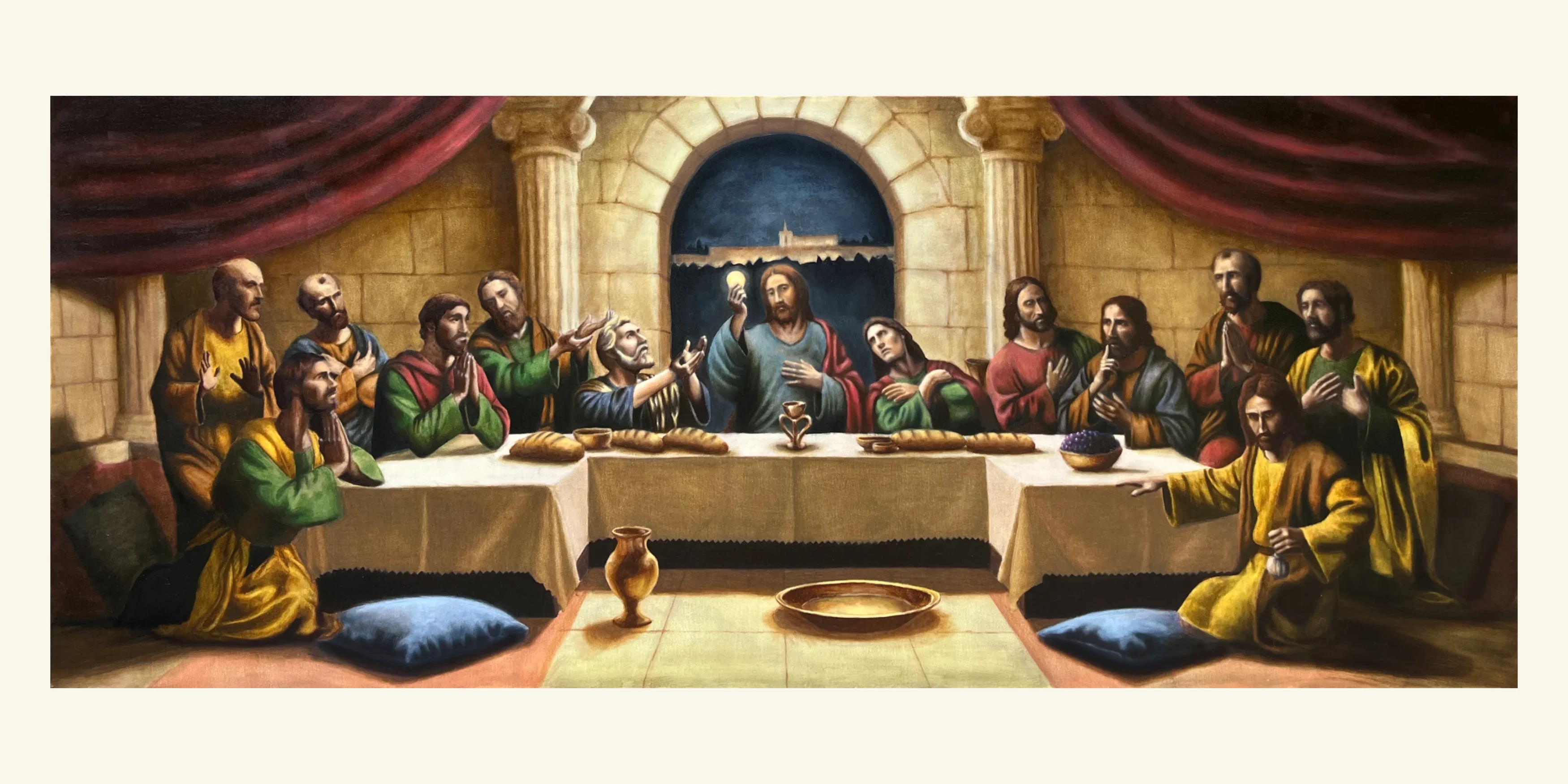 Last Supper painting.