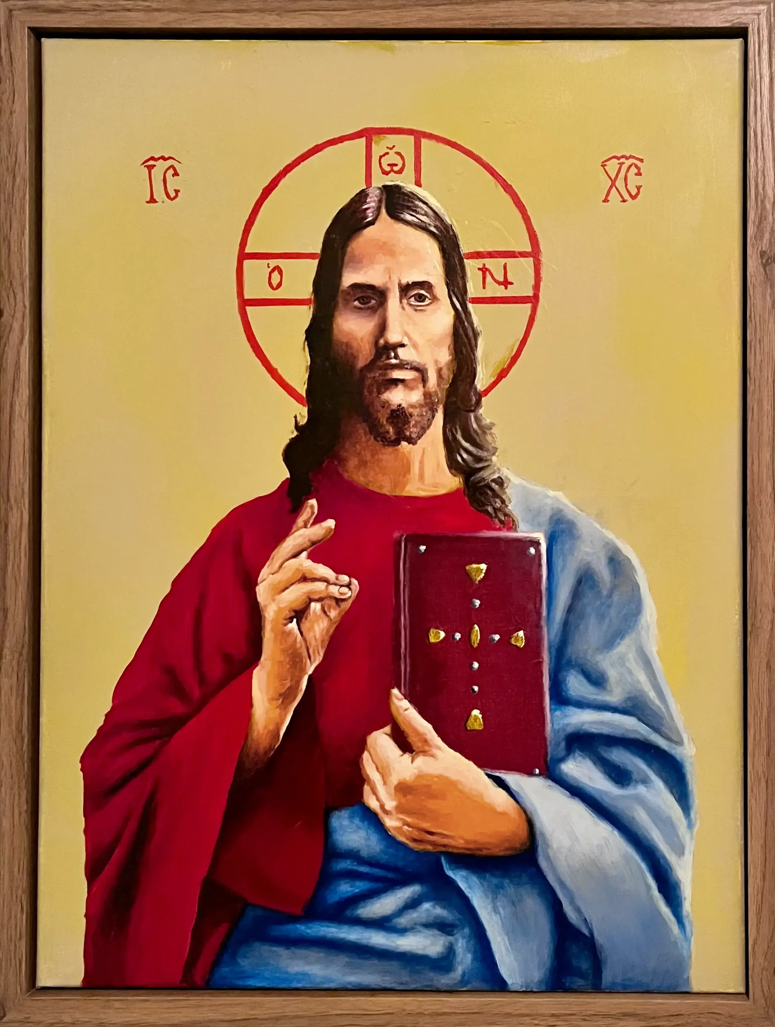 Wide composition study showing Jesus centered with apostles grouped.